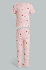 Redtag-Assorted-2Pk-Cokkie-Milk-Printed-Nightsuit-Colour:Assorted,-Filter:Girls-(2-to-8-Yrs),-Girls-Pyjama-Sets,-New-In,-New-In-GIR,-Non-Sale,-S22A,-Section:Kidswear-Girls-2 to 8 Years