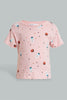 Redtag-Assorted-2Pk-Cokkie-Milk-Printed-Nightsuit-Colour:Assorted,-Filter:Girls-(2-to-8-Yrs),-Girls-Pyjama-Sets,-New-In,-New-In-GIR,-Non-Sale,-S22A,-Section:Kidswear-Girls-2 to 8 Years