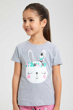 Load image into Gallery viewer, Redtag-Pink-Aop-Girl-Print-Nightsuit-Pyjama-Sets-Girls-2 to 8 Years
