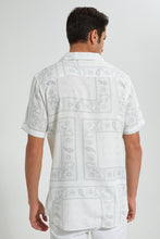 Load image into Gallery viewer, Redtag-White-Printed-Shirt-Casual-Shirts-Men&#39;s-
