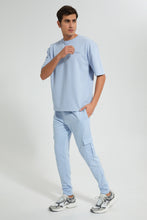 تنزيل الصورة على معرض الصور، Redtag-Blue-Loungewear-T-Shirt-Loungewear-Men&#39;s-
