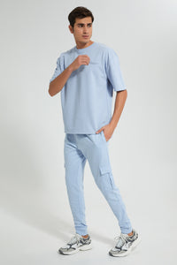 Redtag-Blue-Loungewear-T-Shirt-Loungewear-Men's-