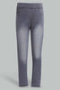 Redtag-Grey-Basic-5-Pocket-Jegging-Jeggings-Girls-2 to 8 Years