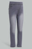 Redtag-Grey-Basic-5-Pocket-Jegging-Jeggings-Girls-2 to 8 Years