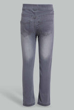 Load image into Gallery viewer, Redtag-Grey-Basic-5-Pocket-Jegging-Jeggings-Girls-2 to 8 Years
