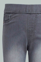 Load image into Gallery viewer, Redtag-Grey-Basic-5-Pocket-Jegging-Jeggings-Girls-2 to 8 Years

