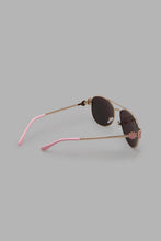 Load image into Gallery viewer, Redtag-Aviator-Floral-Embellished-Frame-Sunglasses-Aviator-Girls-
