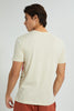 Redtag-Beige-Printed-T-Shirt-Graphic-Prints-Men's-