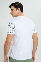 Load image into Gallery viewer, Redtag-White-T-Shirt-With-Hd-Print-Graphic-Prints-Men&#39;s-0
