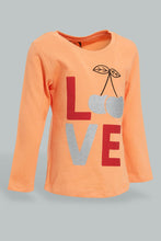 تنزيل الصورة على معرض الصور، Redtag-Coral-L/S-Graphic-T-Shirt-Graphic-Prints-Infant-Girls-3 to 24 Months
