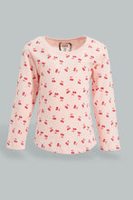 Load image into Gallery viewer, Redtag-Pink-L/S-Graphic-T-Shirt-Graphic-Prints-Infant-Girls-3 to 24 Months
