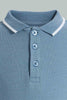 Redtag-Blue-Ottoman-Short-Sleeve-Polo-Shirt-Polo-Shirts-Boys-2 to 8 Years