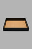 Redtag-Brown-Rectangle-Tray-(-Large)-Trays-Home-Dining-