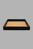 Redtag-Brown-Square-Tray-Trays-Home-Dining-