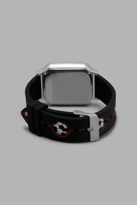 Redtag-Black-And-White-Printed-Digital-Watch-Digital-Watches-Boys-