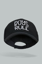 Load image into Gallery viewer, Redtag-Black-Embroidered-Cap-Caps-Boys-
