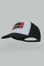 Load image into Gallery viewer, Redtag-Grey-And-Black-Embellished-Cap-Caps-Boys-
