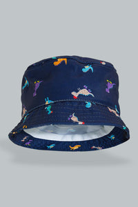 Redtag-Navy-Character-Printed-Cap-Caps-Boys-