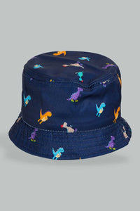 Redtag-Navy-Character-Printed-Cap-Caps-Boys-