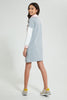 Redtag-Grey/Pink/White-Colorblocking-Dress-Dresses-Senior-Girls-9 to 14 Years