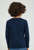 Redtag-Navy-Chameleon-Tshirt-All-Over-Prints-Boys-2 to 8 Years