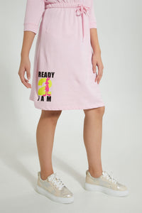 Redtag-Pink-Bugs-Bunny-Dress-Dresses-Senior-Girls-9 to 14 Years