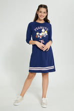 Load image into Gallery viewer, Redtag-Navy-Peanuts-Dress-Dresses-Senior-Girls-9 to 14 Years
