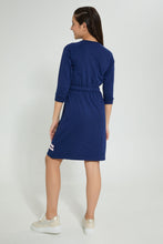 Load image into Gallery viewer, Redtag-Navy-Peanuts-Dress-Dresses-Senior-Girls-9 to 14 Years
