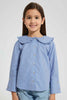 Redtag-Striped-Wide-Collar-Blouse-Blouses-Girls-2 to 8 Years