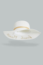 Load image into Gallery viewer, Redtag-White-Printed-Embellished-Hat-Hats-Women-
