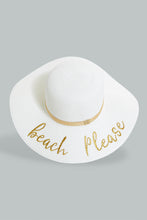 Load image into Gallery viewer, Redtag-White-Printed-Embellished-Hat-Hats-Women-
