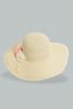 Redtag-Beige-Floral-Embellished-Hat-Hats-Women-