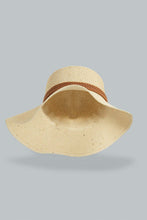 Load image into Gallery viewer, Redtag-Beige-Metal-Hardware-Embellished-Hat-Hats-Women-
