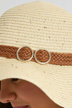 Load image into Gallery viewer, Beige Embellished Hat With a Belt
