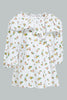 Redtag-White-L/S-Top-With-Frill-On-Chest-Blouses-Infant-Girls-3 to 24 Months