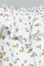 تنزيل الصورة على معرض الصور، Redtag-White-L/S-Top-With-Frill-On-Chest-Blouses-Infant-Girls-3 to 24 Months

