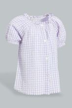 تنزيل الصورة على معرض الصور، Redtag-Lilac-Schifly-Front-Button-Top-Blouses-Infant-Girls-3 to 24 Months
