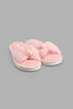 Redtag-Pale-Pink-Pearl-Trim-Slide-Colour:Pink,-Filter:Girls-Footwear-(5-to-14-Yrs),-GSR-Slippers,-New-In,-New-In-GSR-FOO,-Non-Sale,-S22B,-Section:Kidswear-Senior-Girls-5 to 14 Years