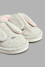 Load image into Gallery viewer, Redtag-Pale-Grey-Bunny-Ear-Slippers-Colour:Grey,-Filter:Girls-Footwear-(5-to-14-Yrs),-GSR-Slippers,-New-In,-New-In-GSR-FOO,-Non-Sale,-S22B,-Section:Kidswear-Senior-Girls-5 to 14 Years
