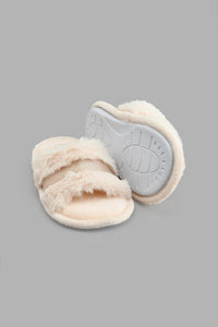 Redtag-Sand-Slide-Slippers-Colour:Sand,-Filter:Girls-Footwear-(5-to-14-Yrs),-GSR-Slippers,-New-In,-New-In-GSR-FOO,-Non-Sale,-S22B,-Section:Kidswear-Senior-Girls-5 to 14 Years