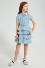 تنزيل الصورة على معرض الصور، Redtag-Denim-Shirt-Dress-Colour:Denim,-Filter:Girls-(2-to-8-Yrs),-Girls-Dresses,-New-In,-New-In-GIR,-Non-Sale,-S22B,-Section:Kidswear-Girls-2 to 8 Years
