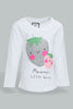 Redtag-White-Aop-L/S-Graphic-T-Shirt-All-Over-Prints-Infant-Girls-3 to 24 Months