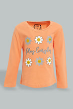 Load image into Gallery viewer, Redtag-Coral-Long-Sleeve-Graphic-T-Shirt-All-Over-Prints-Infant-Girls-3 to 24 Months
