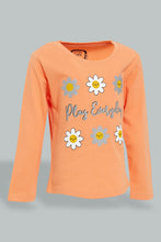 Load image into Gallery viewer, Redtag-Coral-Long-Sleeve-Graphic-T-Shirt-All-Over-Prints-Infant-Girls-3 to 24 Months
