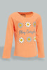 Redtag-Coral-Long-Sleeve-Graphic-T-Shirt-All-Over-Prints-Infant-Girls-3 to 24 Months