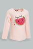 Redtag-Pink-Long-Sleeve-Graphic-T-Shirt-All-Over-Prints-Infant-Girls-3 to 24 Months