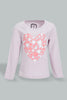 Redtag-Lilac-Long-Sleeve-Graphic-T-Shirt-Graphic-Prints-Infant-Girls-3 to 24 Months