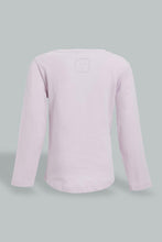 Load image into Gallery viewer, Redtag-Lilac-Long-Sleeve-Graphic-T-Shirt-Graphic-Prints-Infant-Girls-3 to 24 Months
