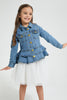 Redtag-Blue-Denim-Crop-Jacket-Jackets-Girls-2 to 8 Years