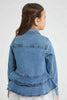 Redtag-Blue-Denim-Crop-Jacket-Jackets-Girls-2 to 8 Years